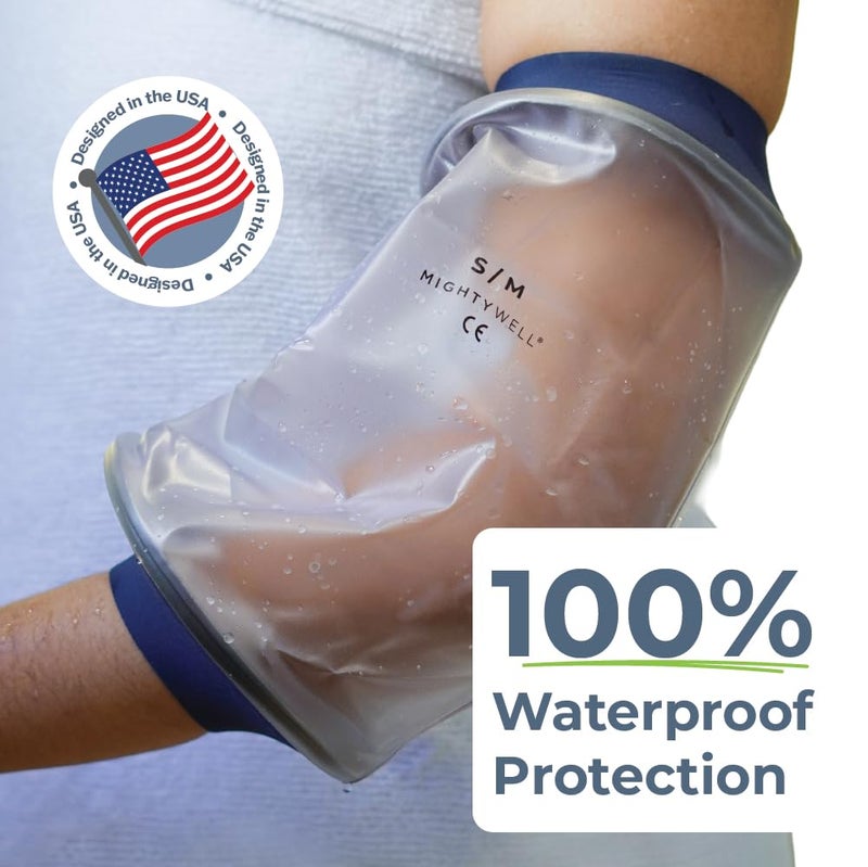 Mighty Well H2O Shield PICC Line Shower Cover – Reusable Waterproof IV & PICC Line Sleeve, Cast & Wound Protector for Upper Arm Showering, Large/X-Large - Image 2